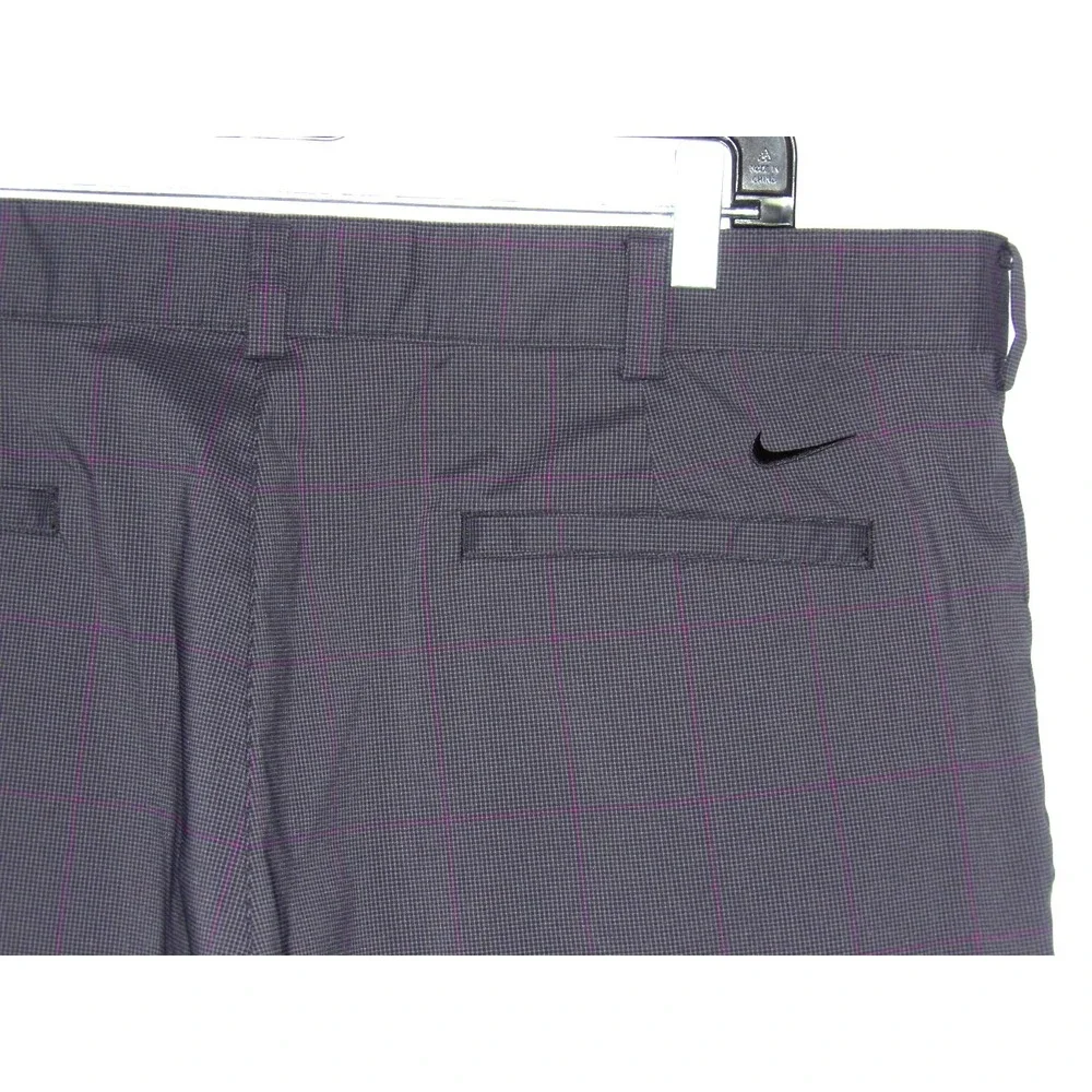 Nike Golf Dri-Fit Stretch Plaid Performance Straight Leg Pants Men's 38 X 30